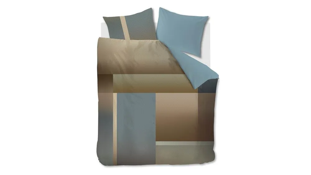 Kardol Sloane Square dekbedovertrek blauw grijs Gratis Retour