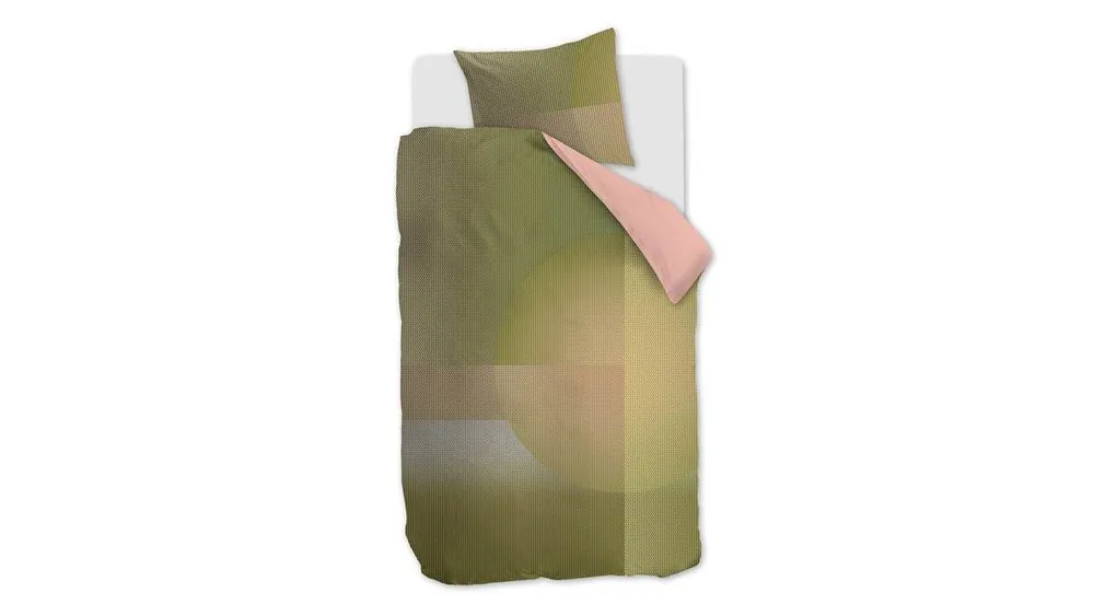 Lage Kosten Beddinghouse Glossy dekbedovertrek groen