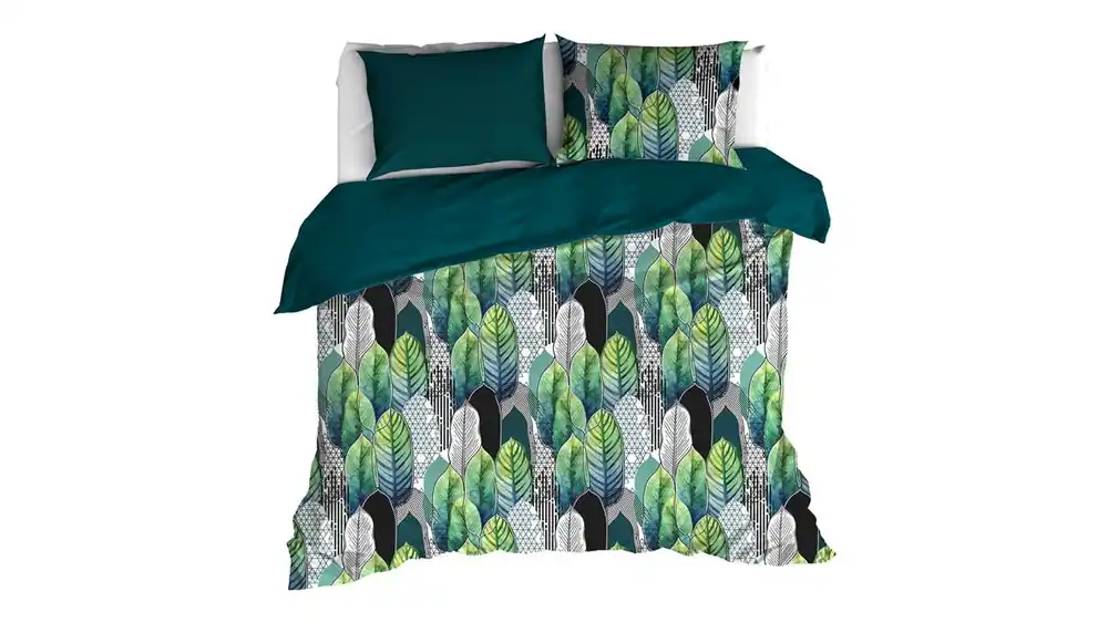 De Witte Lietaer Rue dekbedovertrek pine green Nieuw Model