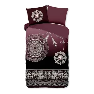 Pure Asiya dekbedovertrek bordeaux Finale Uitverkoop