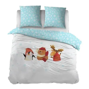Snoozing Doly flanel dekbedovertrek multi Express Levering