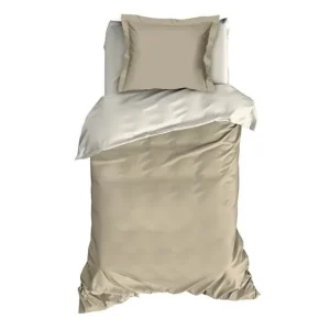 Limited Edition Romanette Comtesse flanel dekbedovertrek sand/ivoor