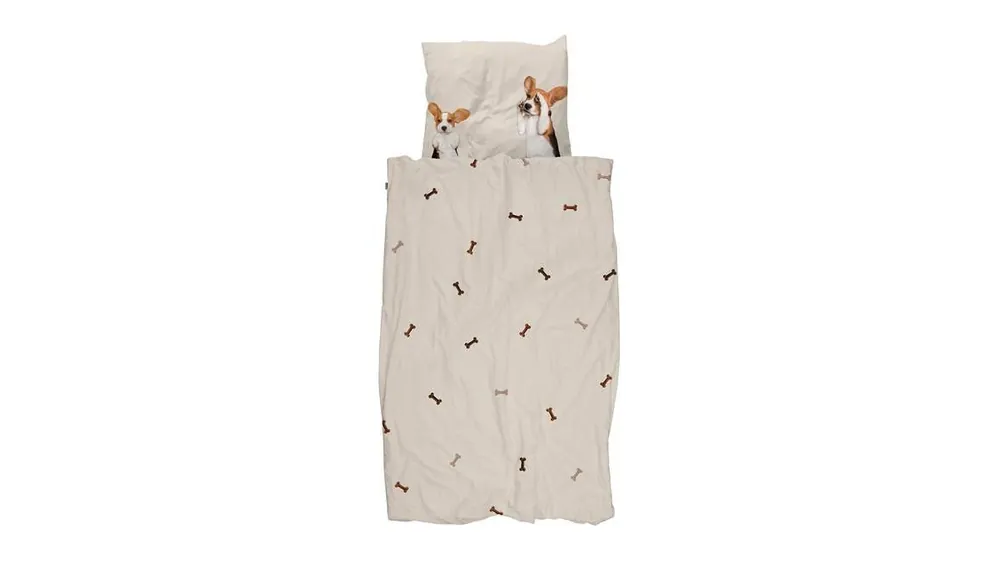 Snelle Levering SNURK Beagle Friends dekbedovertrek off-white