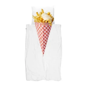 SNURK Fries dekbedovertrek off-white Bestel Nu