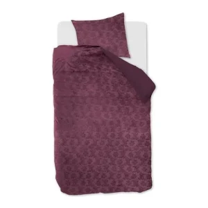 At Home Forgotten dekbedovertrek aubergine Dagaanbieding