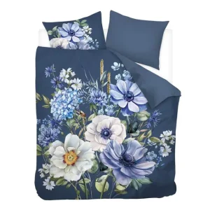 Koopje Snoozing Blue Garden dekbedovertrek blauw