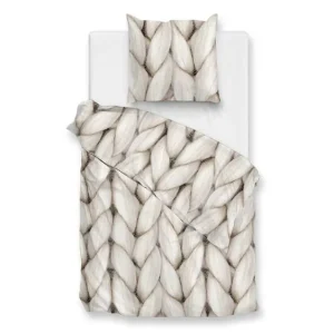 Zohome Merino flanel dekbedovertrek natural Weekendaanbieding