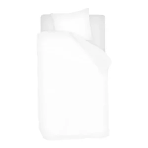 Exclusieve Aanbieding Snoozing Two Tone dekbedovertrek wit/wit