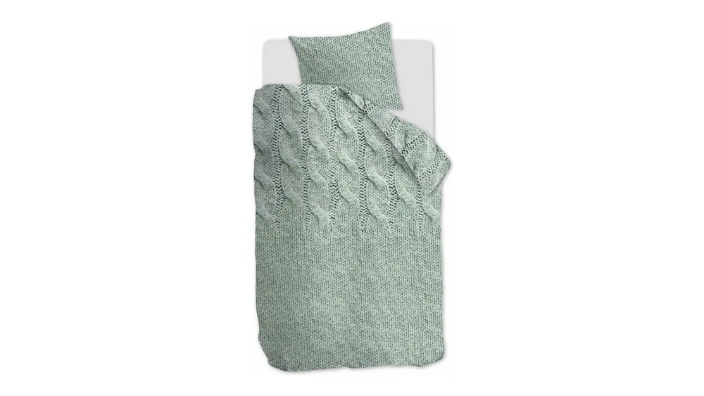 Seizoensaanbieding Ariadne at Home Cuddly dekbedovertrek groen