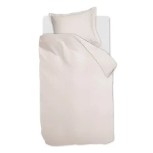 Snelle Levering Snoozing Satin Uni dekbedovertrek off white