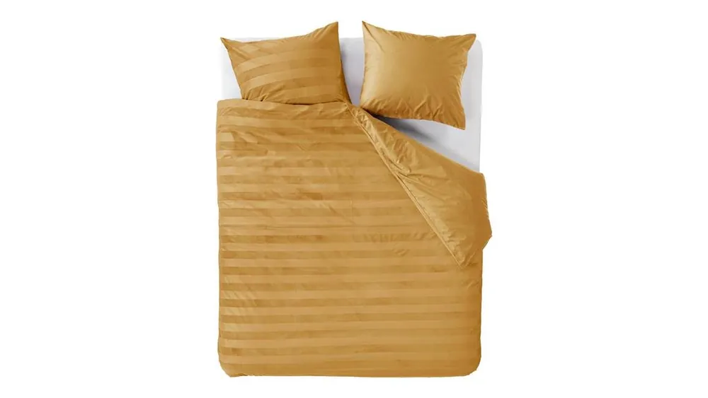 Veilige Betaling At Home Soft Shine dekbedovertrek yellow