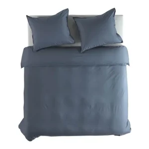 Yellow Percale dekbedovertrek midnight blue Snelle Levering
