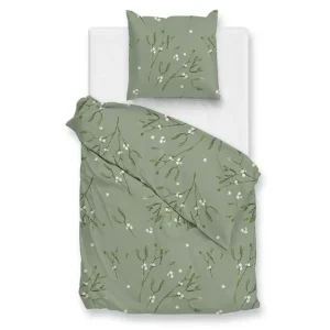 Zohome Hedra flanel dekbedovertrek green Koop Online