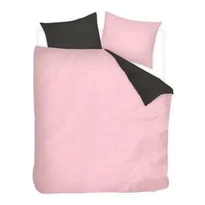 Lage Kosten Snoozing Two Tone dekbedovertrek roze/antraciet