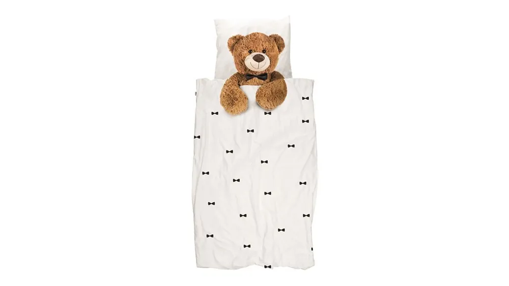 Snelle Levering SNURK Teddy dekbedovertrek wit