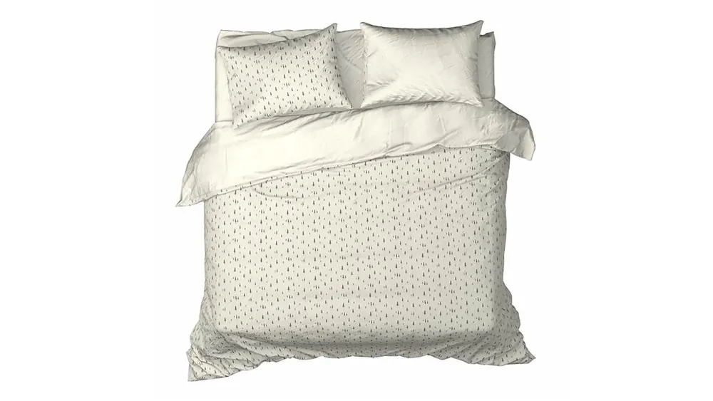 De Witte Lietaer Dentree flanel dekbedovertrek soft white Favoriet