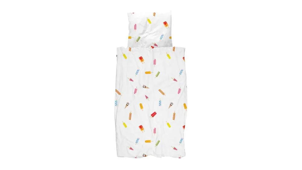 Limited Edition SNURK Popsicles dekbedovertrek wit