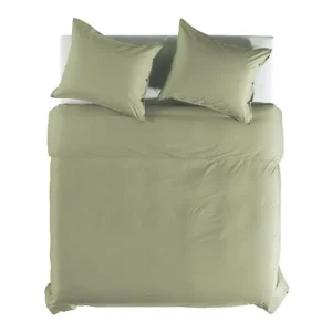 Hete Deal Yellow Percale dekbedovertrek silent green