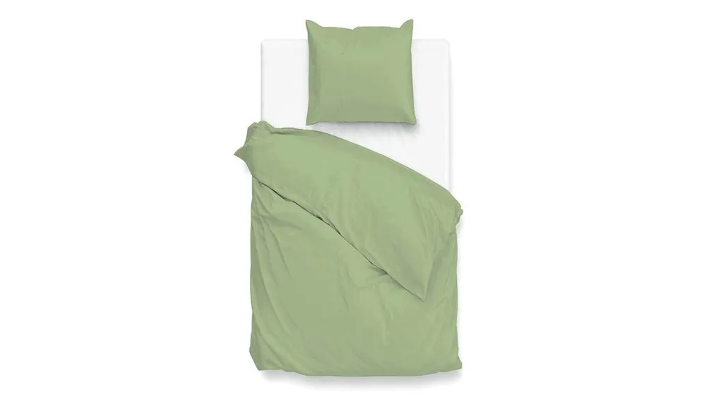 Zohome Satinado dekbedovertrek sage green Trendy