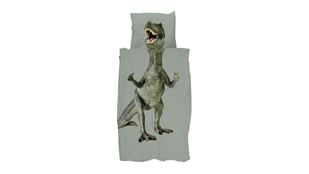Alleen Vandaag SNURK Dino Jurassic dekbedovertrek groen
