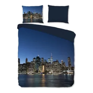 Gratis Retour Pure NY City dekbedovertrek blauw