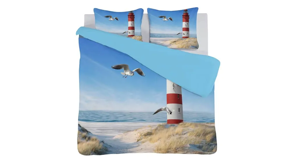 Finale Uitverkoop Senzai Seaside dekbedovertrek blue