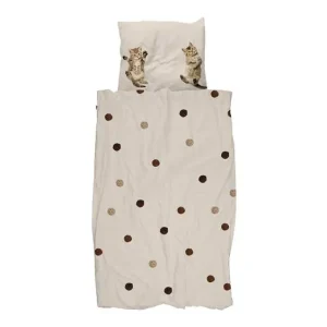 SNURK Kitten Friends dekbedovertrek off-white Korting
