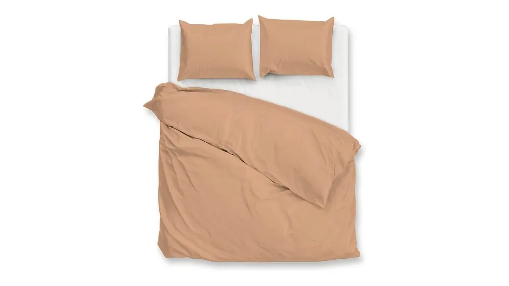Nieuw Zohome Percalle dekbedovertrek cream-tan