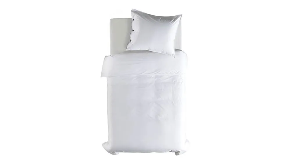 Merkproduct Yellow Percale dekbedovertrek white