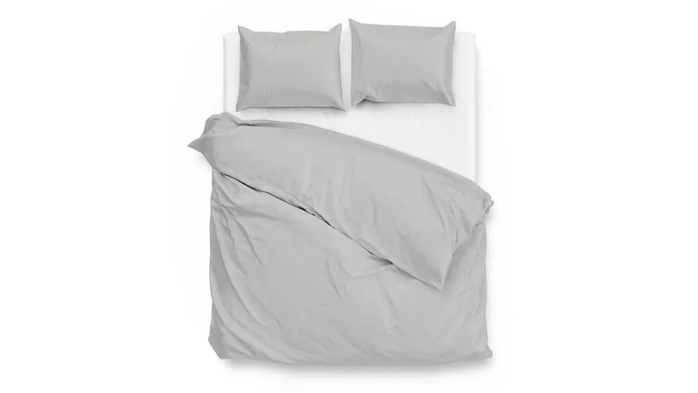 Direct Beschikbaar Zohome Satinado dekbedovertrek ash grey