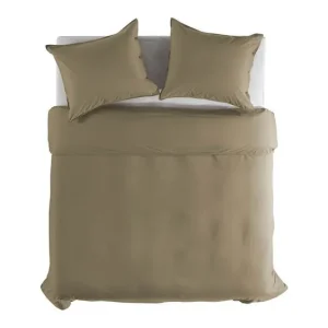 Finale Uitverkoop Yellow Percale dekbedovertrek safari sand