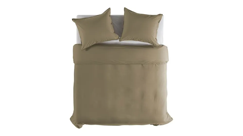 Finale Uitverkoop Yellow Percale dekbedovertrek safari sand
