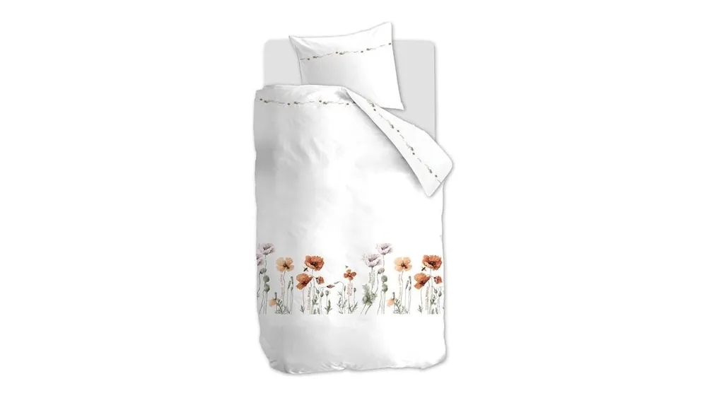 Plaats Bestelling Marjolein Bastin Poppies flanel dekbedovertrek red