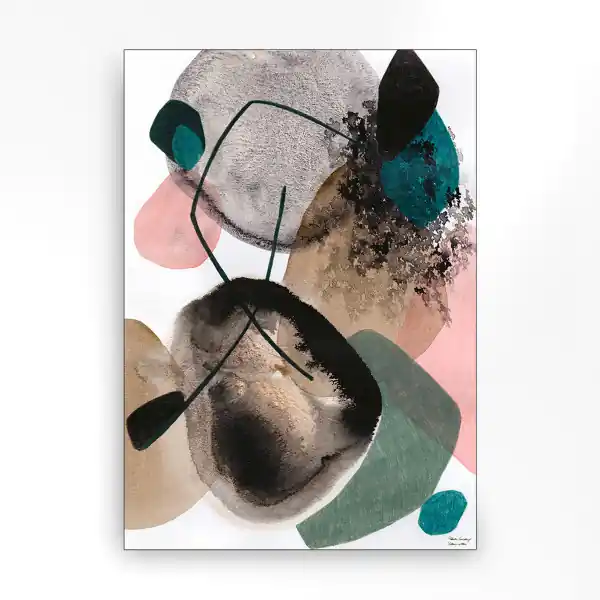 Wandkleed in frame - Urban Cotton Splash Goedkoop