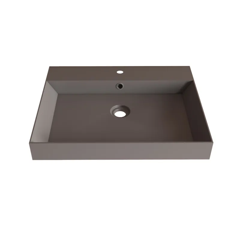 SaniGoods Kolo wastafel 60cm met 1 kraangat mat leigrijs Koop Online
