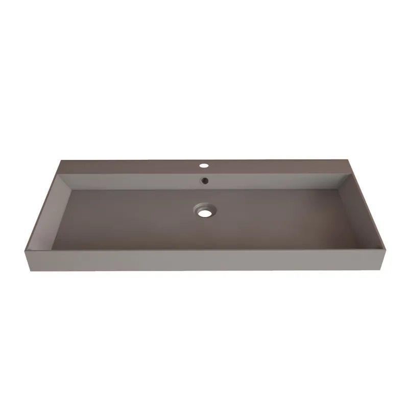 Shop Nu SaniGoods Kolo wastafel 100cm met 1 kraangat mat leigrijs
