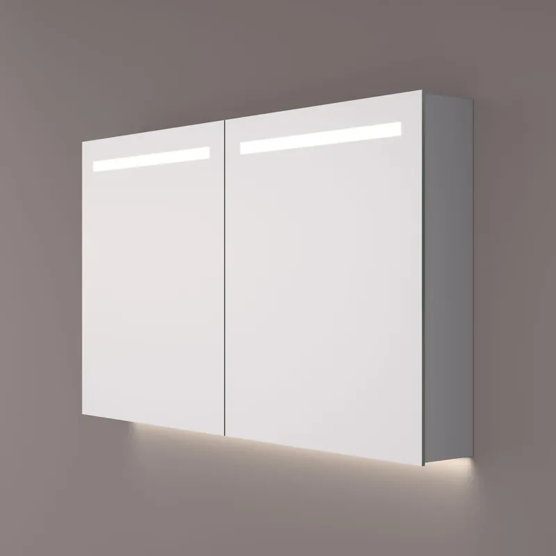 Tijdelijk Beschikbaar Hipp Design 15000 spiegelkast met LED en spiegelverwarming 140x70x14cm
