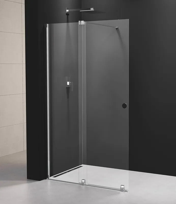 Sapho Modular douchewand 120x200cm antikalk chroom Hoge Kwaliteit