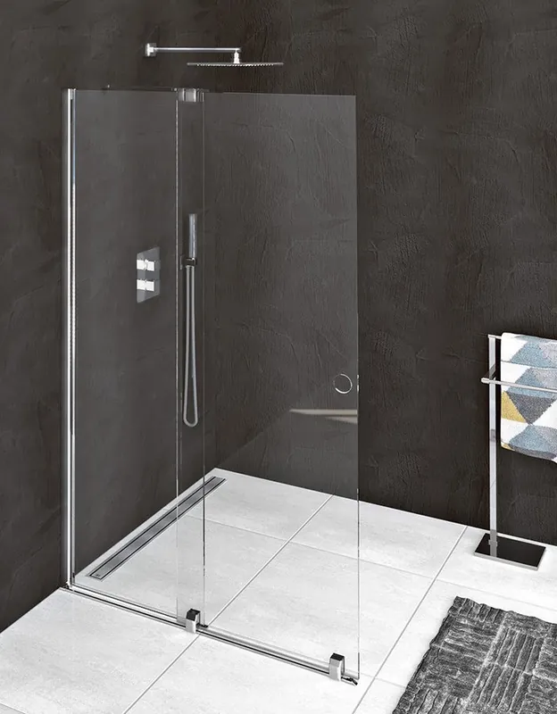 Sapho Modular douchewand 140x200cm antikalk chroom Exclusieve Aanbieding