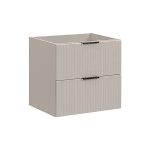 Comad Adele Cashmere onderkast met ribbelfront 60cm taupe Flitsaanbieding