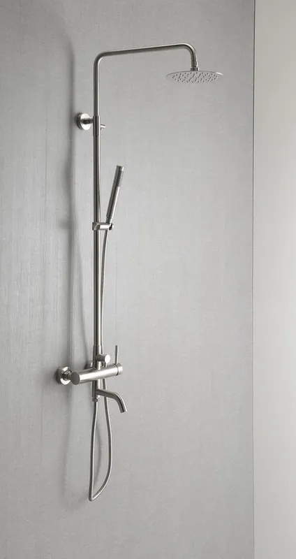Sapho Minimal regendouche met baduitloop RVS Meest Verkocht