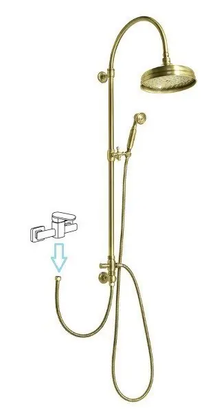 Sapho Vanity regendouche zonder douchekraan retro brons Beste Prijs