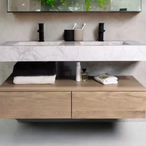 B-Stone Livinc onderkast met 2 lades 120x45cm eiken Actieprijs