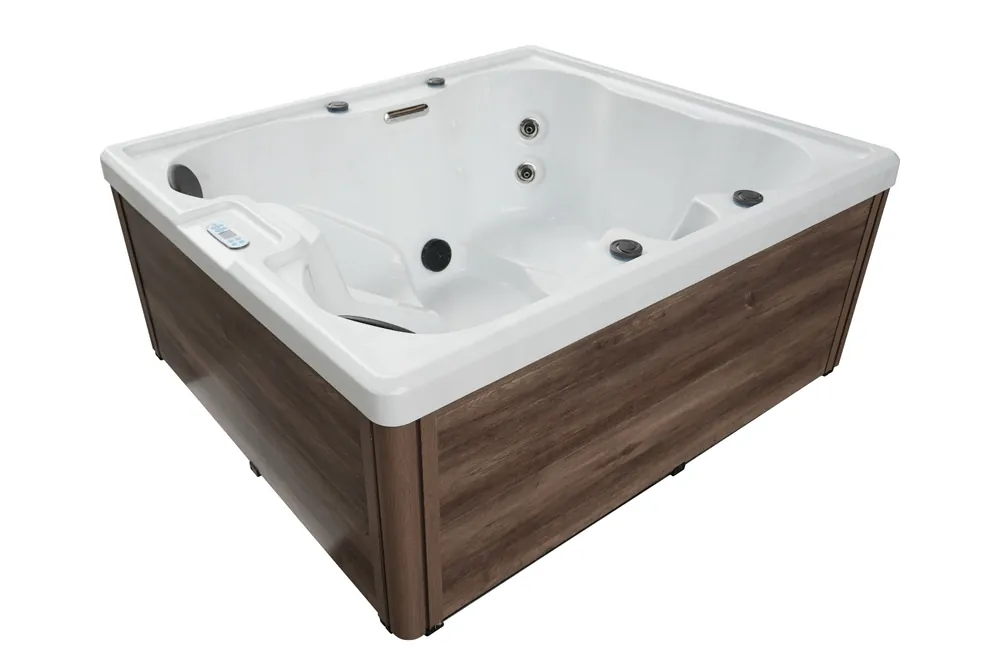 Badstuber Palermo outdoor whirlpool 4-persoons wit Op = Op