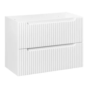 Ambachtelijk Comad Nova White onderkast met 2 lades 80x40x60cm wit
