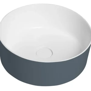 Direct Beschikbaar Sapho Thin waskom solid surface 38x14.2cm blauw