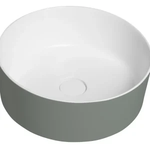 In De Mode Sapho Thin waskom solid surface 38x14.2cm groen