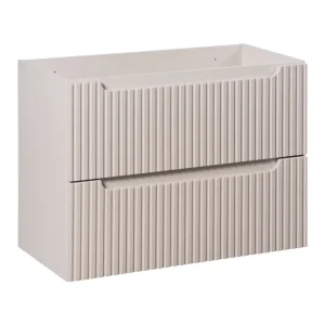 Comad Nova Cashmere onderkast met 2 lades 80x40x60cm taupe Ambachtelijk