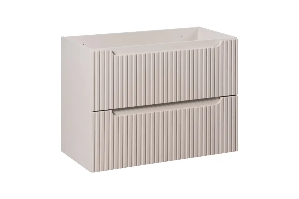 Comad Nova Cashmere onderkast met 2 lades 80x40x60cm taupe Ambachtelijk