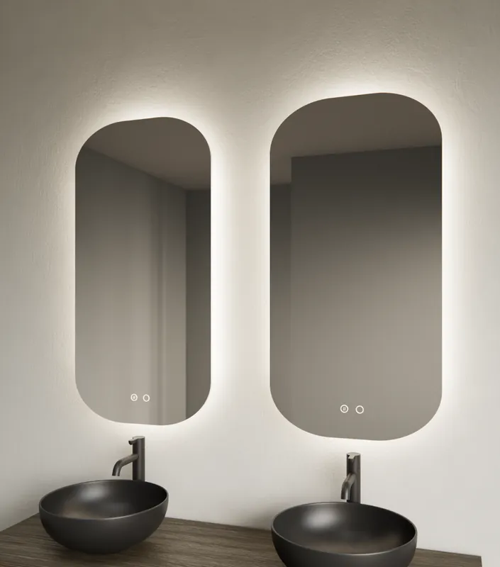Alleen Vandaag Gliss Design Notus toilet spiegel met LED-verlichting 40x100cm